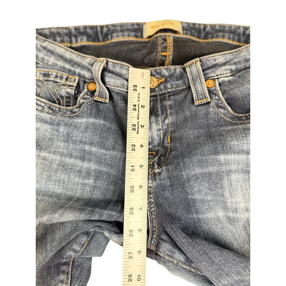 Big Star Alex Skinny Jeans Women's 33‎ Blue (fits 32x30) Stretch Mid-Rise